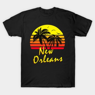 New Orleans Retro Sunset T-Shirt